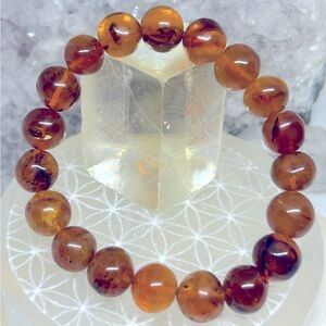 Natural Amber Beaded Bracelet